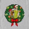 Men's Scooby Doo Christmas Shaggy and Scooby Wreath T-Shirt - 2 of 4