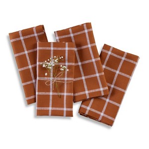 Solino Home Linen Dinner Napkins | Windowpane - 1 of 4