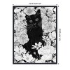 Amanti Art Little Black Garden Cat by Ec Mazur Framed Canvas Wall Art - 3 of 4