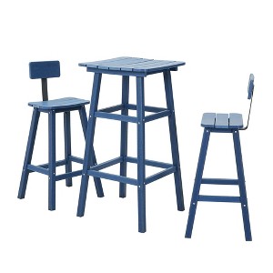 DSVIMOY Counter and Bar Stool Adjustable Backrest for Stylish Kitchens, Blue, 16.5"*19.7"*29.1" - 1 of 4