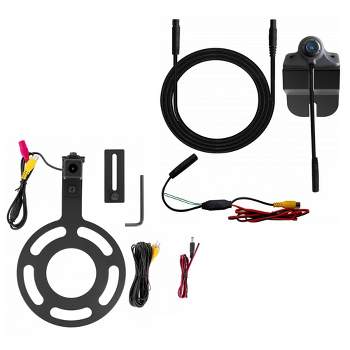 Echomaster BSCKITJL JL Blind Spot Side View Dual Camera Kit and PCAM-JP3 Spare Tire Mount Camera Compatible with 2018 And Up Wrangler JL And Gladia...