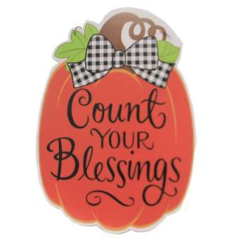 Home & Garden 27.0" Count Your Blessings Hang Around Indoor/Outdoor Custom Decor  -  Stepping Stones And Pathways
