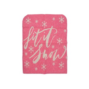 Unique Bargains Dining Chair Slipcovers Faux Linen Pink 22.44"x18.11" 1Pc - 1 of 4