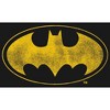 Batman Distressed Yellow Logo Black T-shirt Toddler Boy to Youth Boy - 2 of 3