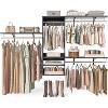 Besiost 154-In Closet Organizer System Wall-mounted with Extendable Hanging Rods - 2 of 4