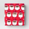 40” 125 sq ft Christmas Roll Wrap Dark Skin Tone Santa - Wondershop™ - 2 of 3