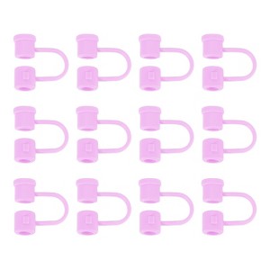 Unique Bargains Reusable Dust-Proof Flexible Washable Straw Cover - 1 of 4
