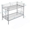 Kumasinova Metal Bunk Bed, Strong Steel Bed Frame with Safe Stairs, Modern Space-Saving Bunk Bed for Teens and Adults, 13" Under-Bed Storage - 4 of 4