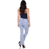 Rekucci Women's Secret Figure Pull-On Bootcut Jeans – Stretch Denim, Mid-Rise Slimming Fit, Sculpting & Comfortable Everyday Style - 3 of 4