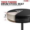 Racxily 5 Core Drum Throne 3" Thick Padded Comfortable Guitar Stool Drummer Chair Adjustable Musician Seat - 3 of 4