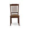 HomeStock Retro Relaxation Danbury Vertical Slatted Back Chairs With Linen Fabric Fabric Seat - 4 of 4