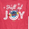 Men's - Lilo and Stitch - Full Of Joy Christmas Short Sleeve Graphic T-Shirt - 2 of 4