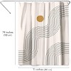 Americanflat 71" x 74" Shower Curtain, Boho Geometric Lines Part 3 by Tetyana Karankovska - 2 of 4