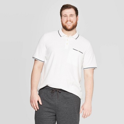 big and tall white polo shirts