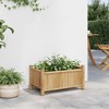 vidaXL Planter Raised Garden Bed - Outdoor Balcony Flower Box Bamboo Plant Stand - 19.7" x 11.8" x 9.8" - 3 of 4
