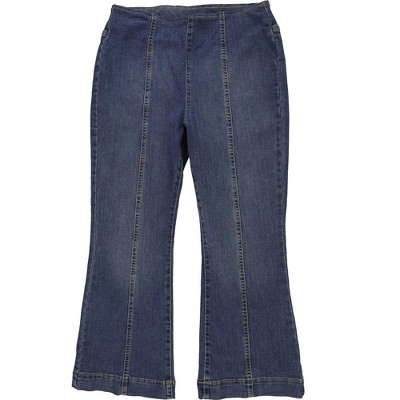I.N.C International Concepts Womens Pull On Flare Cropped Jeans
