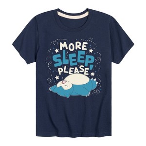 Boys' - Pokémon - Snorlax Nap All Day Sleep All Night Short Sleeve Graphic T-Shirt - 1 of 4