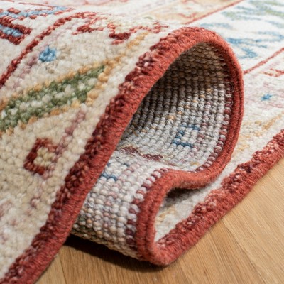 Samarkand Ivory Green 9' x 12' Hand-Knotted Wool Area Rug