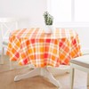 Solino Home Fall Buffalo Check Linen Round Tablecloth - 3 of 4