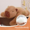 TITQWOP Capybara Weighted Stuffed Animal 12-23.6 Inch 2.2Lbs Capybara Plush Toy Soft and Cute Capybara Plush Animal for Adults Kids Boys and Girls - 2 of 4