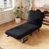VYNXARIA 55inch Convertible Chair Bed,Tri-Fold Sofa Bed,Leisure Chaise Lounge Couch with Sturdy Iron Frame,Comfortable Sleeper Chair - 2 of 4