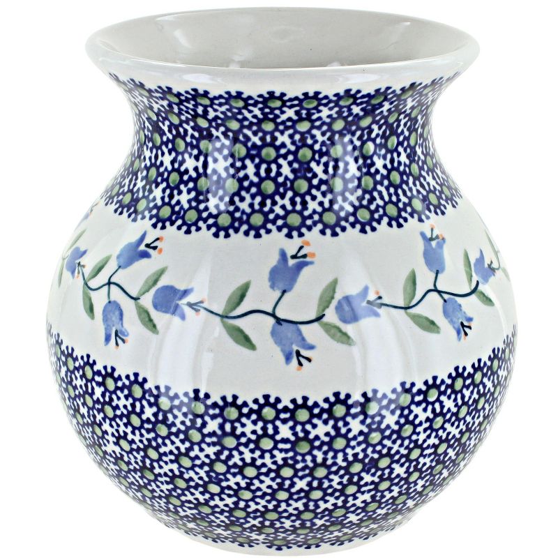 Blue Rose Polish Pottery W003 Manufaktura Vase, 1 of 2
