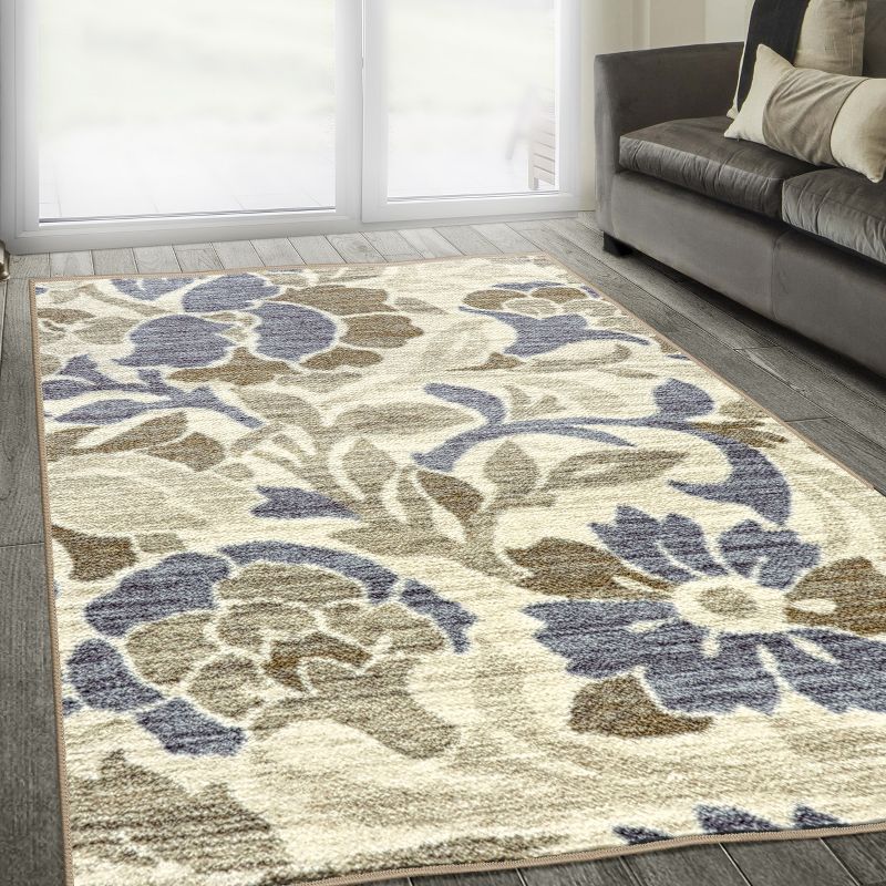 Vintage Traditional Oversized Floral Scroll Indoor Runner or Area Rug by Blue Nile Mills, 2 of 5