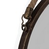 Danya B 15" Gold Patina Round Mirror with Hanging Rope - 3 of 3