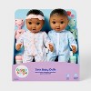 14" Boy Girl Twin Baby Dolls - Gigglescape™ - 4 of 4