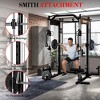 COZONY Smith Machine & LAT Pull-Down Combo, 2200lb Capacity Home Gym w/Dual Cable System & Leg Hold-Down Attachments - 4 of 4