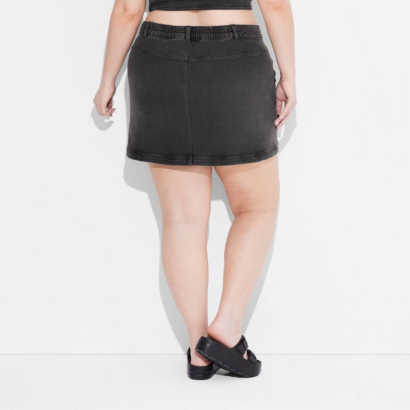 Women's Denim Cargo Mini Skirt - Wild Fable™, 4 of 7