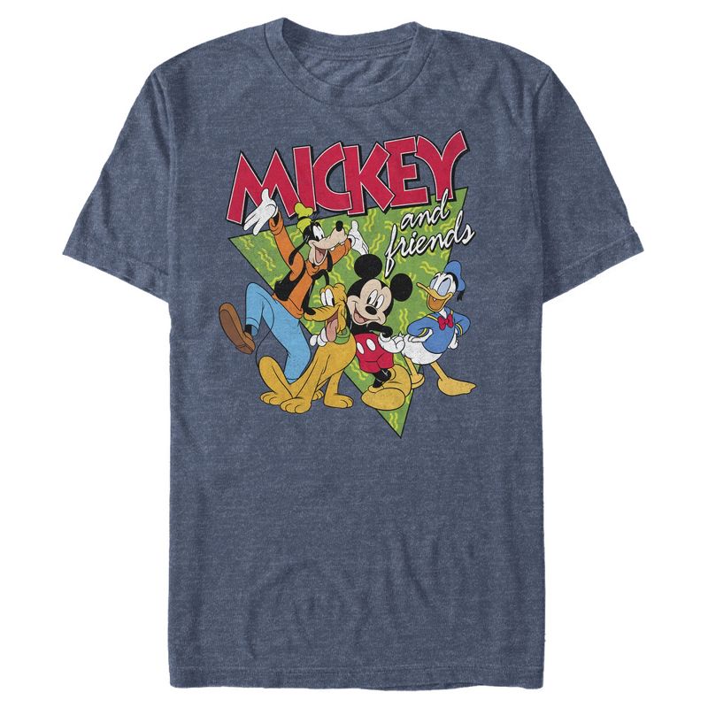 Men's Mickey & Friends Mickey Mouse and '90s Vibe T-Shirt, 1 of 4