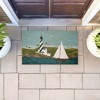 Stupell Industries Coastal Breeze Lighthouse Harbor Printed Outdoor Door Mat, design by Warren Kimble, 18"x30" - 3 of 4