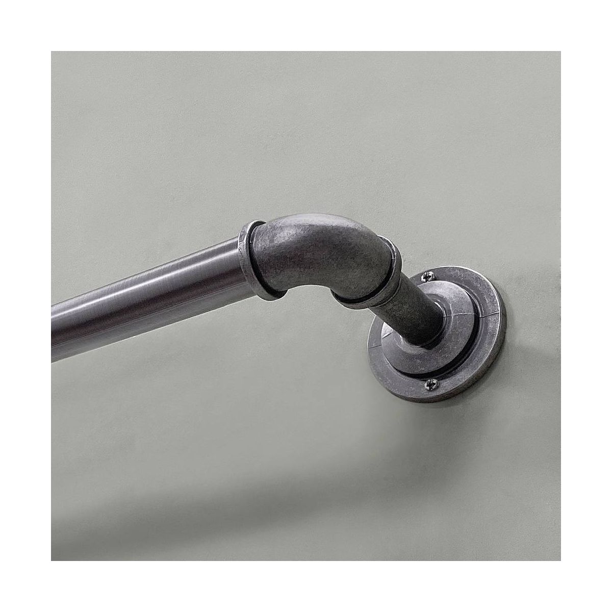 Lumi Home Furnishings Wraparound Single Steel Curtain Rod - thumbnail 10