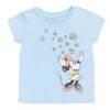 Mickey Mouse & Friends Minnie Toddler Girls 3 Pack Graphic T-Shirt Pink / Yellow/ Blue  - 3 of 4