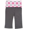 Yoga Sprout Baby and Toddler Girl Cotton Hoodie, Bodysuit or Tee Top, and Pant, Medallion Baby - 4 of 4