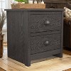 Galano Geordano 2-Drawer Bedside Table Cabinet Nightstand w/Drawers Storage (20 in. × 16.3 in. × 18.9 in.) in Dusty Gray Oak, Knotty Oak, Dark Gray Oak - 2 of 4