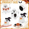 Racxily Halloween Decorations Indoor, Wooden Tiered Tray Decor Table Sign Set of 3, Black Cat Bat Witch Broom Signs Pumpkin Blocks for Party Home - 3 of 4