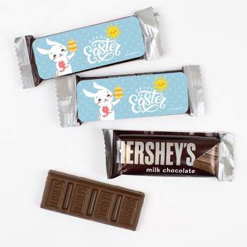 44 Pcs Bulk Happy Easter Candy Hershey's Snack Size Chocolate Bar Party Favors (19.8 oz, Approx. 44 Pcs)