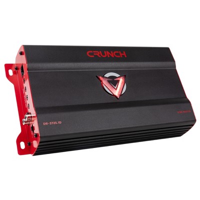 Crunch 3725W Mono block Subwoofer Car Audio Amplifier with Adjustable Crossovers, Bass Remote, LED VU-Meter, QTD Cooling and PWM Power Supply