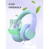 iClever Kids Headphones for School Travel, Safe Volume Limited, HD Mic Stereo Sound Over-Ear Girls Boys Headphones for Kid - 4 of 4