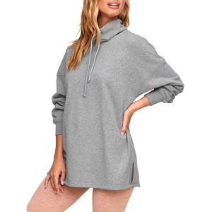 Adore Me Women's Cate Sweatshirt Lounge L / Light Heather Gray. - 1 of 4
