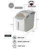 HomeStock 30 LB Rice Storage Container with Measuring Cup, BPA free - 3 of 4