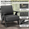 EAGLE PEAK Urban Slate 5 Piece Modern Outdoor Patio Furniture Set, Couch, Patio Chairs, Coffee Table, and Side Table - 3 of 4