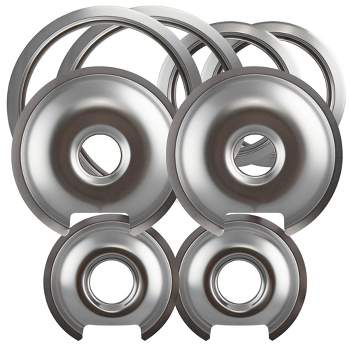 Range Kleen 8pk Chrome Drip Bowls and Trim Rings