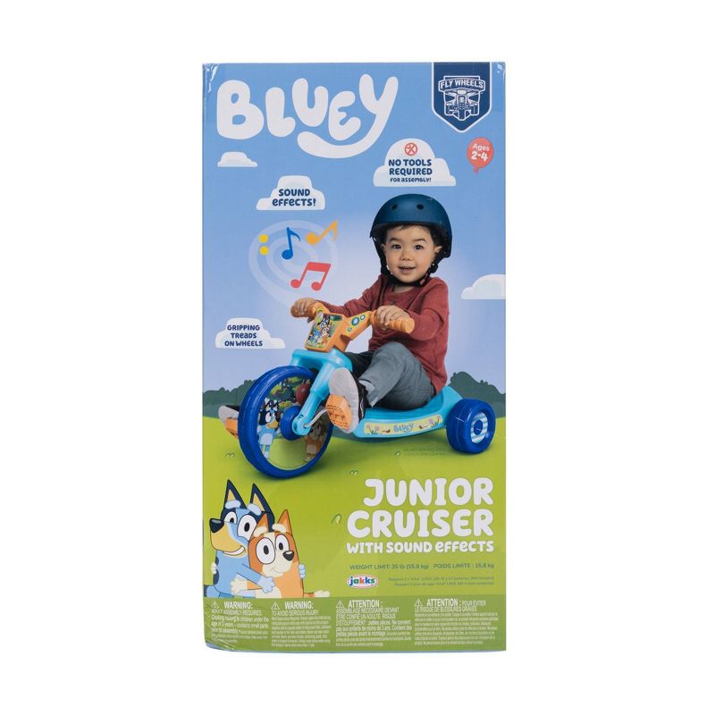 Bluey 10&#34; Fly Wheel Kids&#39; Tricycle with Electronic Sound, 3 of 9