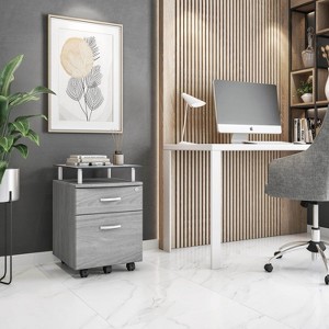 NicBex 2-Drawer Mobile File Cabinet Office Storage Organizer Under Desk Storage for Home, Office - 1 of 4