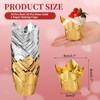 Unique Bargains Disposable Greaseproof Aluminum Foil Tulip Baking Cups 3.1 Inch 100 Pcs - 2 of 4