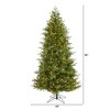 Nearly Natural 7-ft Vienna Fir Artificial Christmas Tree with 450 Warm White Lights and 1153 Bendable Branches - 2 of 4
