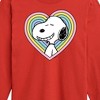 Boys' - Peanuts - Snoopy Heart Long Sleeve Graphic T-Shirt - 2 of 4
